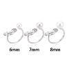 Fish Brass Micro Pave Clear Cubic Zirconia Cuff Ring Settings KK-T076-52P-4