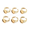 Ion Plating(IP) 304 Stainless Steel Cuff Ring Settings LS-STAS-E202-02B-G-1