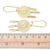 Flat Round 304 Stainless Steel Hoop Earrings EJEW-G453-01G-5