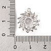 Brass Pave Clear Cubic Zirconia Connector Charms KK-S389-40P-3