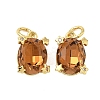 Brass Pave Cubic Zirconia Pendants KK-P325-16G-2