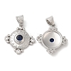 Brass Micro Pave Cubic Zirconia Pendants KK-M246-30P-1