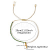 Bohemian Style Glass Seed Beads Braided Bead Bracelets EC2544-4