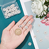50Pcs 5 Style Manual Polishing 304 Stainless Steel connector Charms STAS-UN0035-89-2
