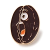 Alarmed Coffee Bean Enamel Brooches AL-I003-03G-01-1