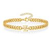 Letter 304 Stainless Steel Link Bracelets FS-WG7830E-25-1