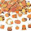 56Pcs 14 Styles Thanksgiving Day Theme Alloy Enamel Pendants ENAM-SC0006-80-1