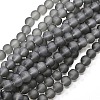 Baking Paint Transparent Glass Bead Strands GLAA-S031-12mm-12-1