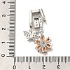 Brass Micro Pave Cubic Zirconia Pendants KK-M301-04P-3