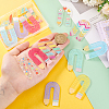 18Pcs 9 Colors Acrylic Pendants OACR-PH0004-31-3