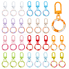 30Pcs 10 Colors Baking Paint Alloy Swivel Clasps FIND-FH0012-18-1