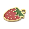 304 Stainless Steel Fruit Enamel Pendants STAS-G362-04G-14-2