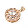 Brass Micro Pave Cubic Zirconia Pendants KK-W795-14KCG-2