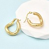 Oval 201 Stainless Steel Hoop Earrings EJEW-Z151-05G-2