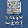 Halloween 40Pcs 20 Styles Tibetan Style Alloy Pendants FIND-FS0004-69-7
