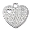 Anti-Tarnish 304 Stainless Steel Pendants STAS-M076-01P-1