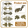 5 Bags 5 Styles Zinc Alloy Hook Button FIND-PH0027-46-2