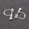 Plastic Clip-on Earring Findings X-KY-F007-01P-1