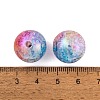 UV Plating Rainbow Iridescent Two Tone Acrylic Beads PACR-C009-04M-3