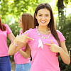 DIY October Breast Cancer Pink Awareness Ribbon Theme Bracelet Keychain Pendant Decoration Making Kit DIY-PH0020-78-6