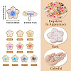 200Pcs 10 Colors Plating Acrylic Cabochons OACR-TA0001-17-5