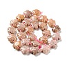 Natural Pink Ocean Jasper/Ocean Agate Beads Strands G-D475-02F-2