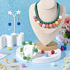 130Pcs 13 Colors ABS Plastic Round Beads KY-TA0001-32-6