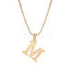 1pc 304 Stainless Steel Letter Pendant Necklaces NJEW-LP0001-38M-G-1