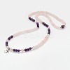 Personalized Dual-use Round Gemstone Beads 4-Layer Stretch Wrap Bracelets/Necklaces BJEW-JB01906-01-7