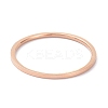 1mm Polished Plain Dome Finger Ring for Girl Women RJEW-C012-02E-RG-1