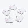 Zinc Alloy Enamel Pendants LS-ENAM-22X18-2-2