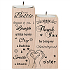 Wood Candle Holder AJEW-WH0268-002-1
