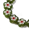 Handmade Millefiori Lampwork Beads Strands LAMP-G164-03K-3
