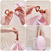 4Pcs 2 Colors Heart PU Leather Hat Clip AJEW-AR0004-87-3