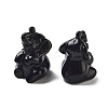 Natural Obsidian Carved Figurines DJEW-L023-D06-1