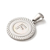 304 Stainless Steel Pendants STAS-I204-F-P-2
