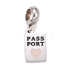 304 Stainless Steel European Dangle Charms STAS-I192-26-01-2