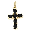 Rack Plating Brass Cubic Zirconia European Dangle Charms KK-P287-47G-01-1