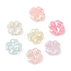 UV Plating Opaque Acrylic Beads OACR-G058-17F-1