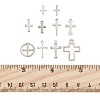 60Pcs 10 Styles 201 and 304 Stainless Steel Pendants STAS-FS0001-91-5