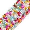 Glass Beads Strands EGLA-A034-M4mm-29-2