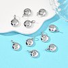 SHEGRACE Valentine's Day Brass Clear Cubic Zirconia Charms XGRQ3P533-594P-4