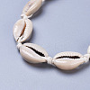 Adjustable Cowrie Shell Beads Lariat Necklaces X-NJEW-JN02394-2