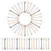 Unicraftale 50Pcs 5 Colors 316 Surgical Stainless Steel Eye Pins STAS-UN0050-56-1