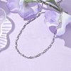 Non-Tarnish 304 Stainless Steel Bar Link Chain Necklaces NJEW-JN04927-02-2