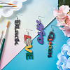 DIY Word Style Earring Making Kits DIY-TA0008-61-13
