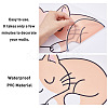 Translucent PVC Self Adhesive Wall Stickers STIC-WH0015-331-6