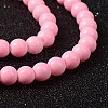 Painted Glass Bead Strands DGLA-S071-6mm-37-2