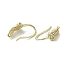 Brass Micro Pave Cubic Zirconia Earring Hooks KK-C048-14A-G-2