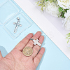2Pcs 2 Styles 304 Stainless Steel Pendants STAS-BBC0007-71-3